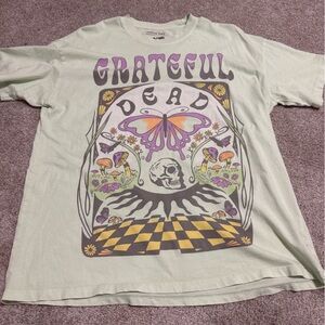 American Eagle Light Green Band Tee